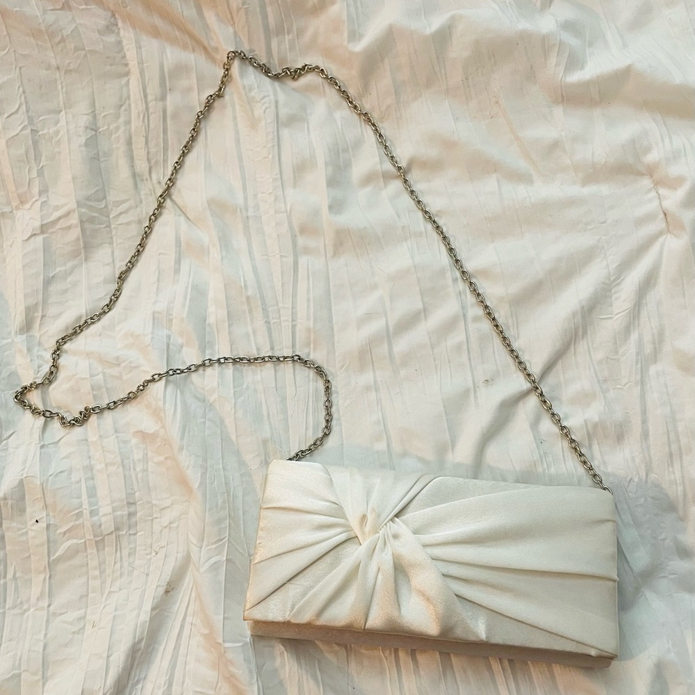 Elegant White Clutch Bag